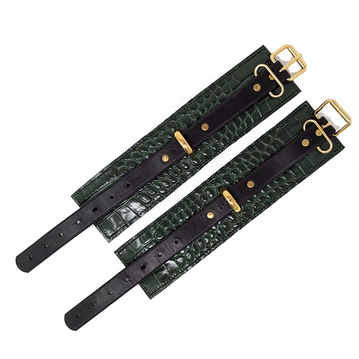 Green Croc Wrist Retraints