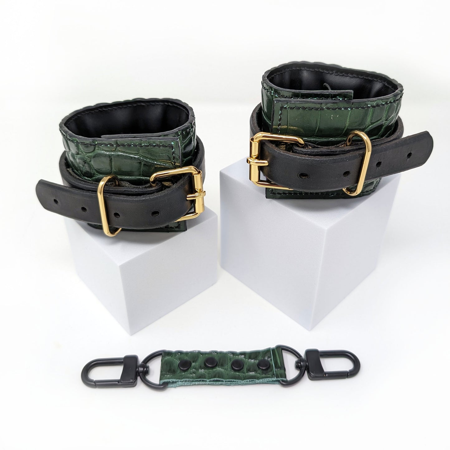 Green Croc Wrist Retraints